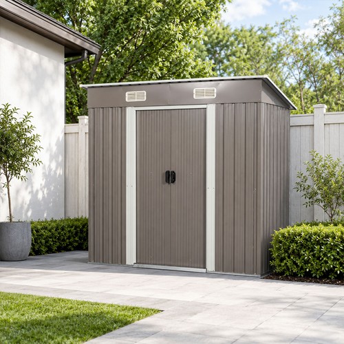 6x4 outdoor metal storage - ft,