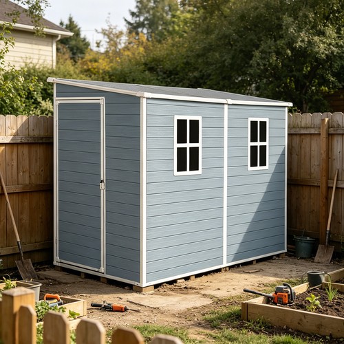 Outdoor storage shed - x,