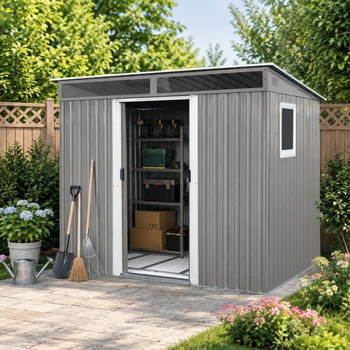 8x6 outdoor metal storage - ft,